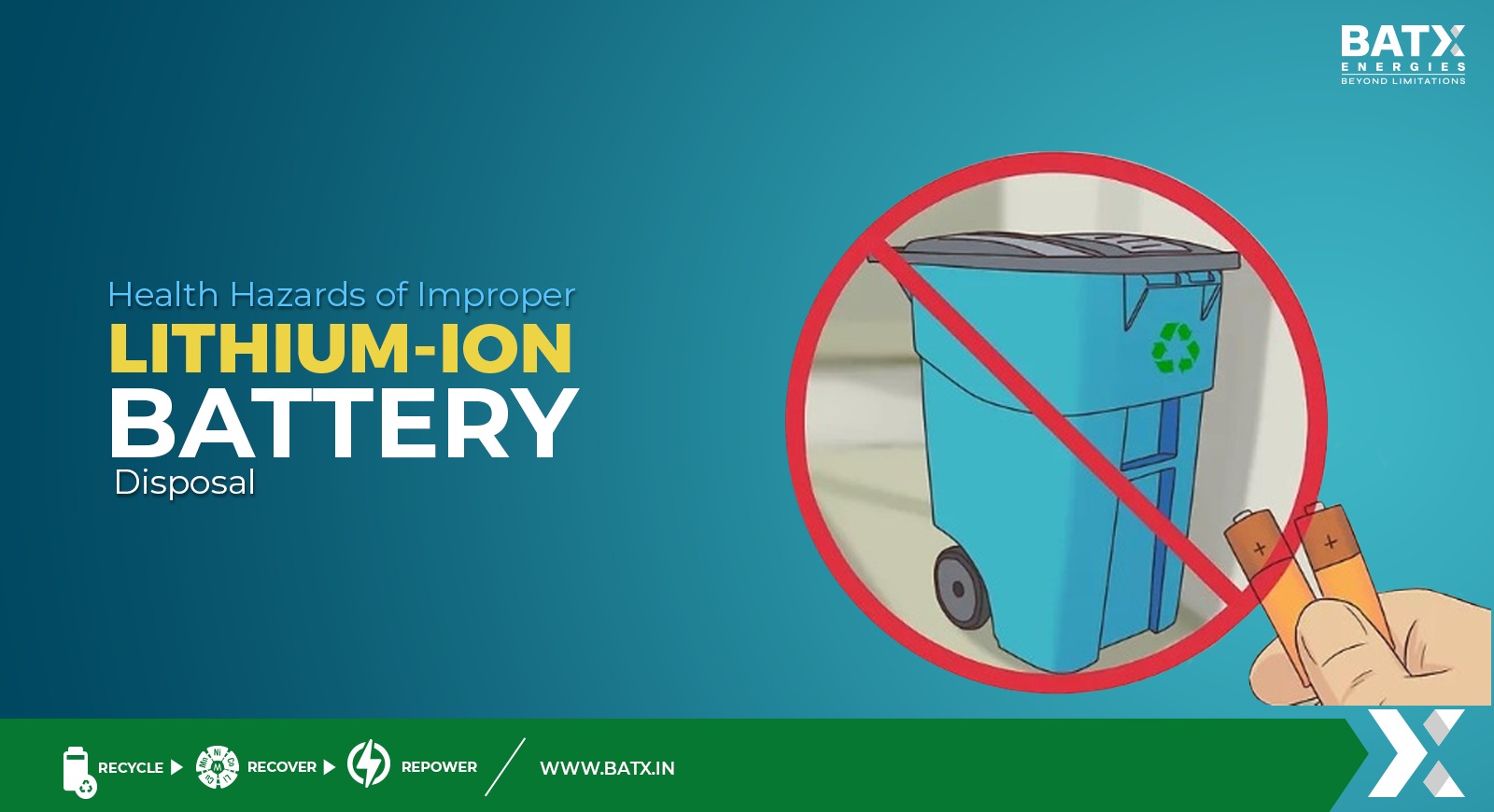 Health Hazards of Improper Lithium-Ion Battery Disposal